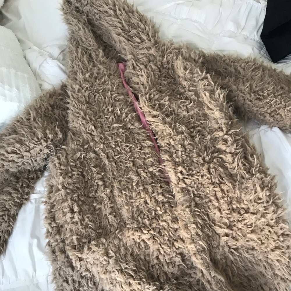 Fluffy winter jacket